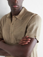 Orlebar Brown - Sebastian Linen-Jersey Polo Shirt - Brown