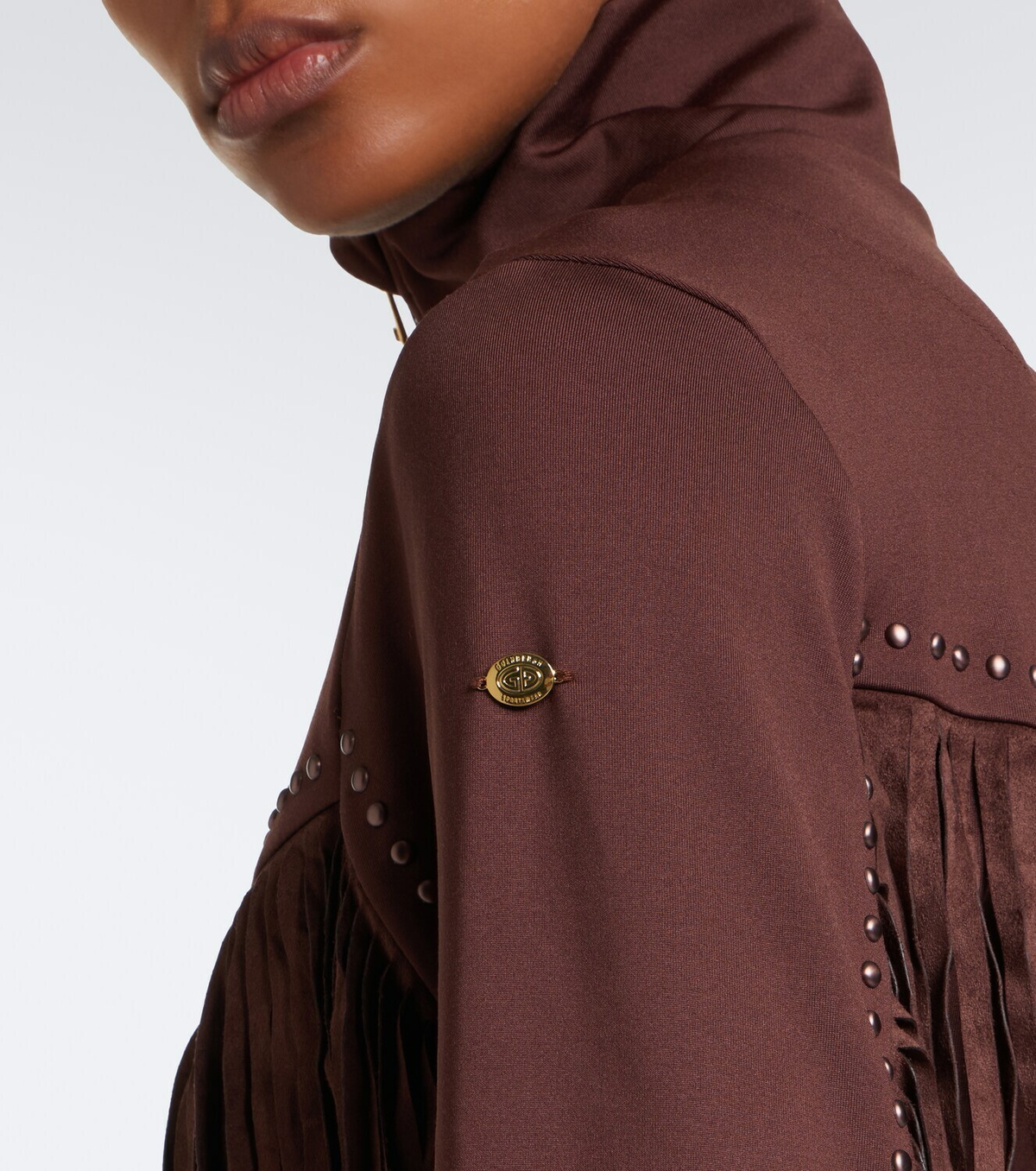 Goldbergh Whisper fringed studded ski top