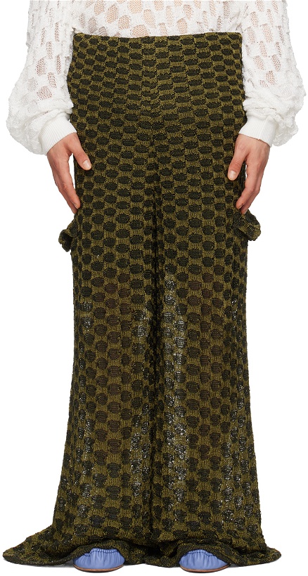 Photo: Isa Boulder SSENSE Exclusive Green Trousers