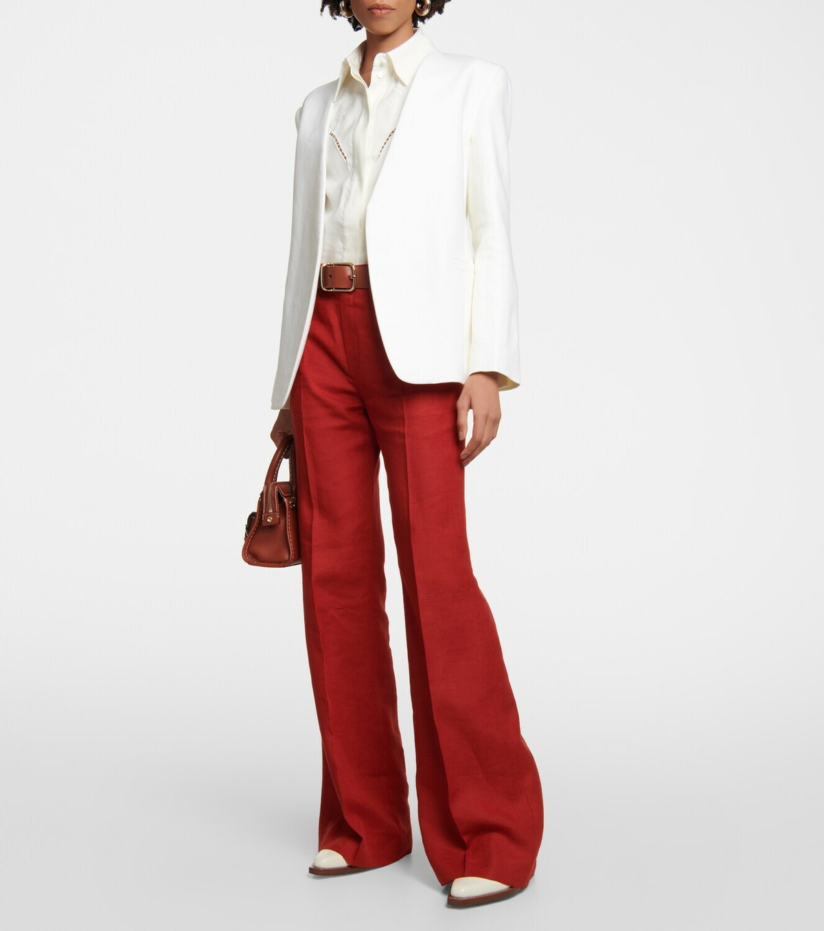 Chloe Linen Gaucho Loose Pants main image 0