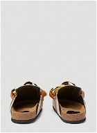 JW Anderson - Logo Jacquard Chain Loafers in Beige