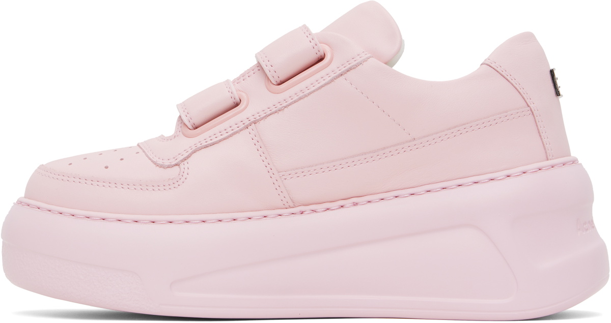 Pink Velcro Acne Studios Pink Velcro Strap Platform Sneakers Acne Studios