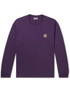 Carhartt WIP - Logo-Appliquéd Organic Cotton-Jersey T-Shirt - Purple