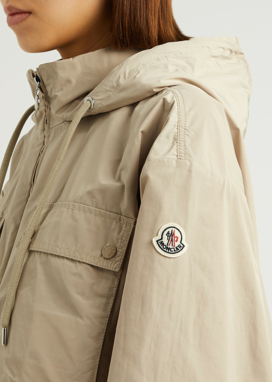 Moncler Leda Poplin Nylon Jacket Beige Moncler