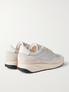COMMON PROJECTS - Track Classic Leather-Trimmed Suede and Ripstop Sneakers - White