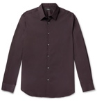 Theory - Sylvain Slim-Fit Cotton-Blend Poplin Shirt - Purple