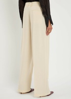 Forte_forte Pleated Woven Trousers Cream