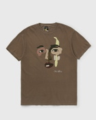 KidSuper Studios Shaped face tee Brown Mens Shortsleefe