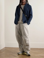 NN07 - Yuki 1803 Garment-Dyed Organic Cotton-Blend Shirt Jacket - Blue