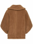 MAX MARA Terzo Camel & Silk Teddy Cape