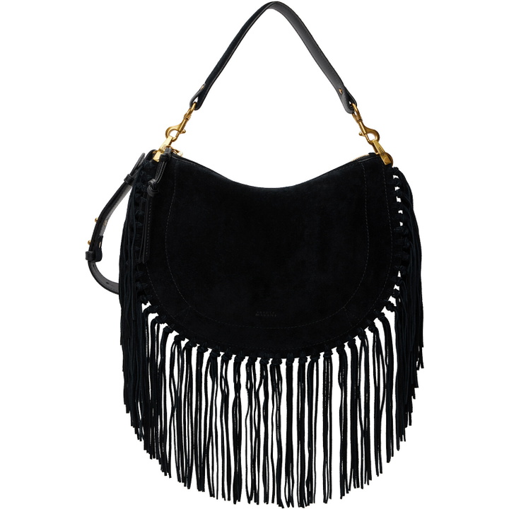 Photo: Isabel Marant Black Oskan Soft Zip Fringes Bag