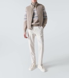 Zegna Intarsia cashmere turtleneck sweater