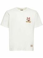 EVISU Cotton Lucky Cat Printed T-shirt