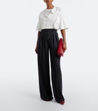 Max Mara Floral-appliqué cotton jersey T-shirt