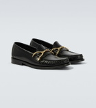 McQueen Wishbone leather loafers