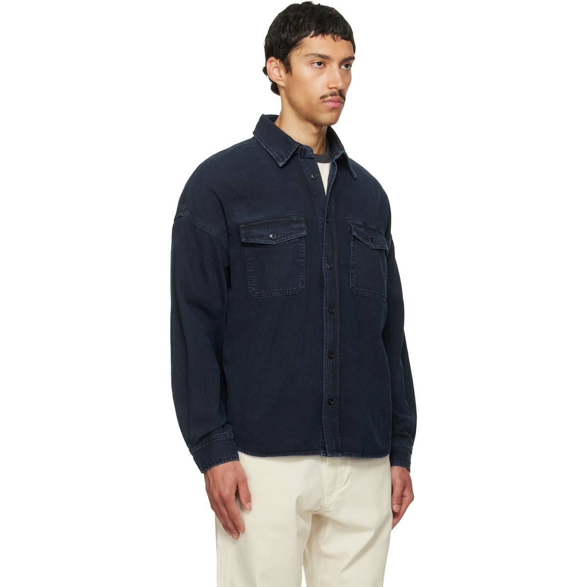 Citizens of Humanity Navy Shigoto Denim Shirt
