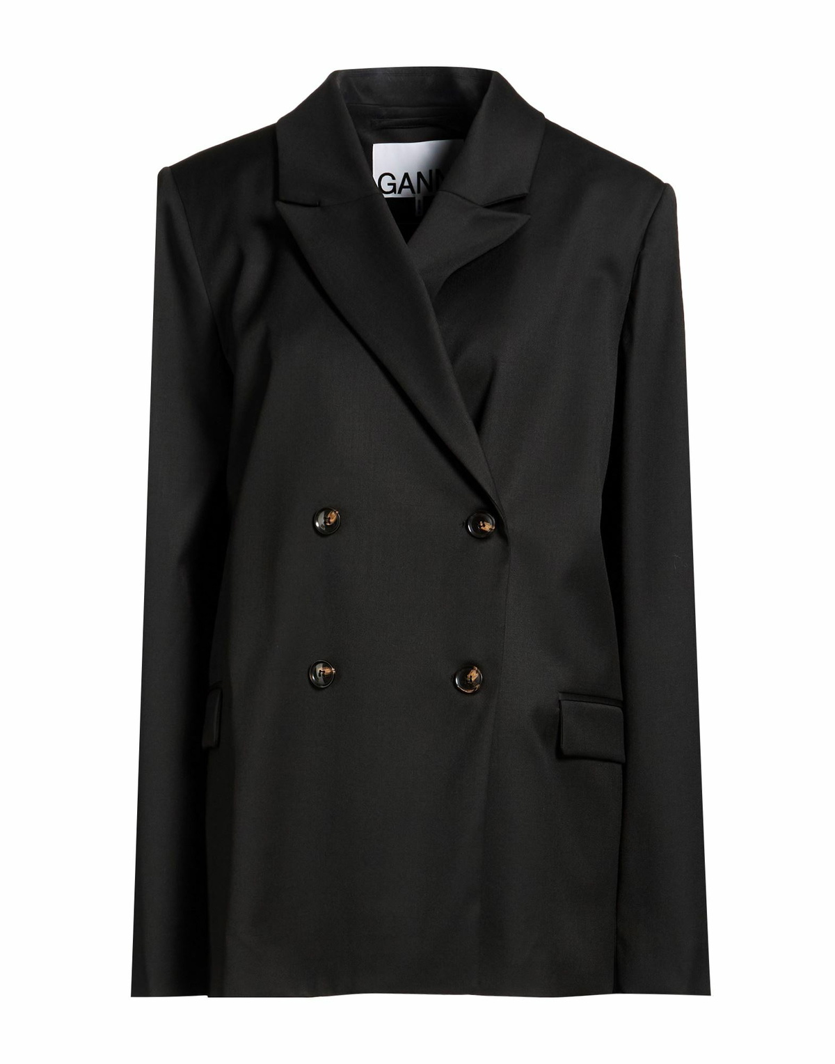 Ganni Womens Blazer in Black
