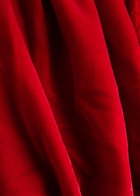 Free People Portia Velvet Mini Dress Red