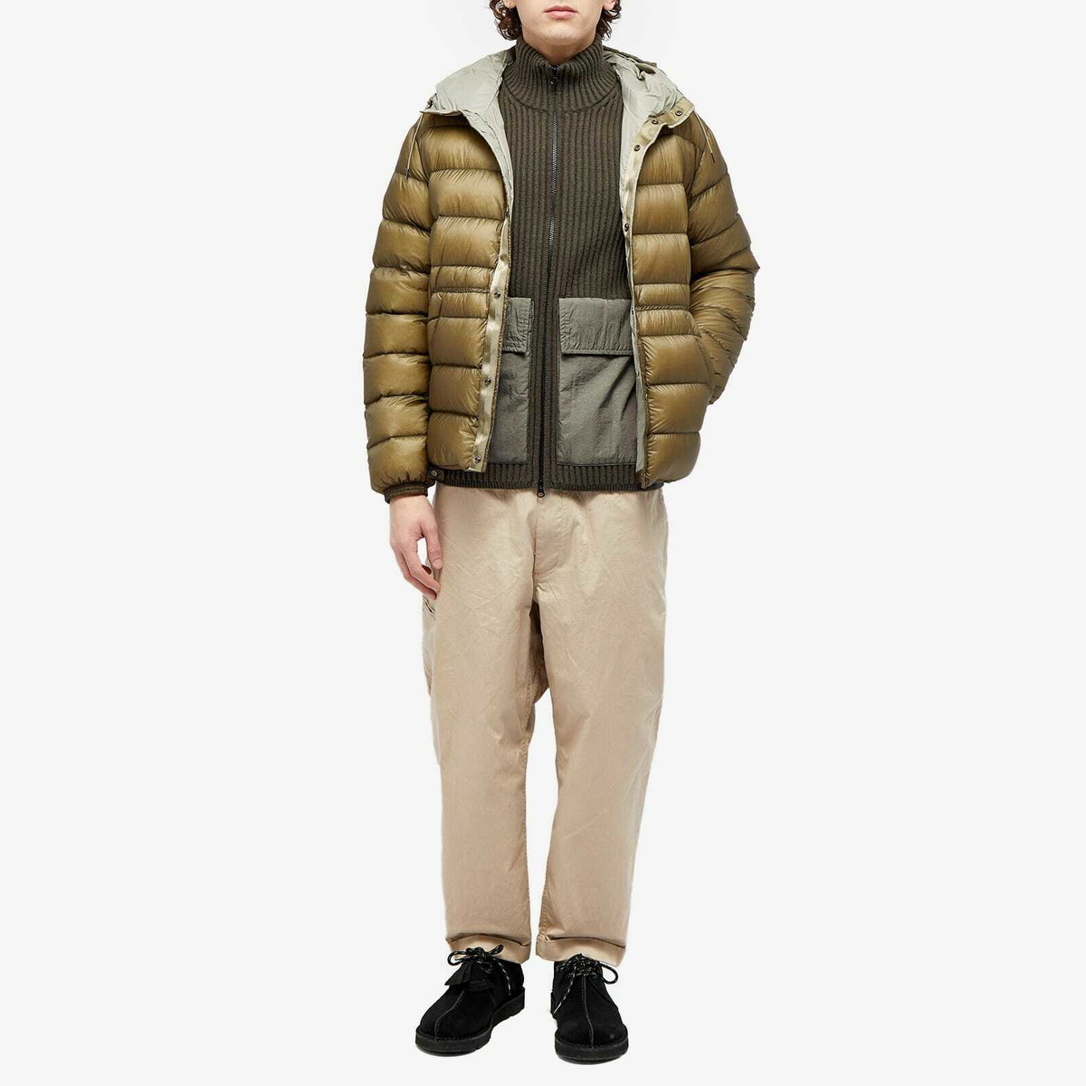 Cp company オリーブ　ナイロン CP Company フード付きナイロンジャケット オリーブ