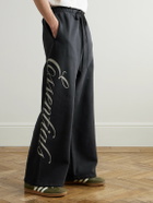 FEAR OF GOD ESSENTIALS - Logo-Print Cotton-Jersey Sweatpants - Black
