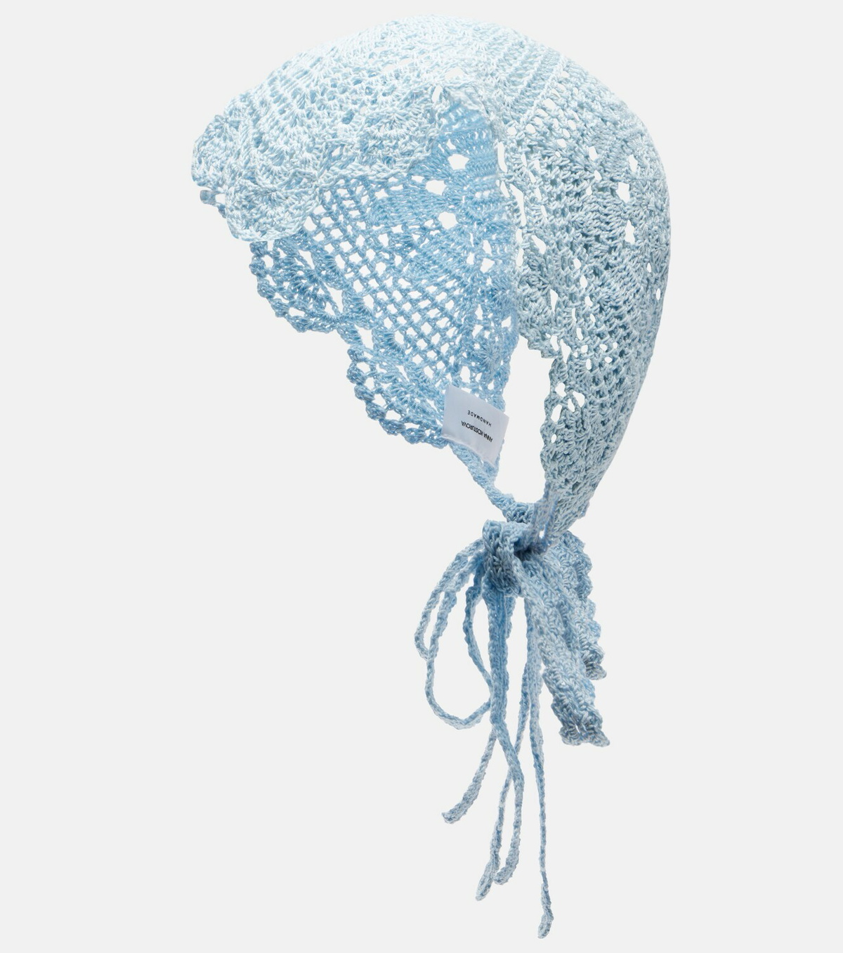 Anna Kosturova Crochet cotton head scarf