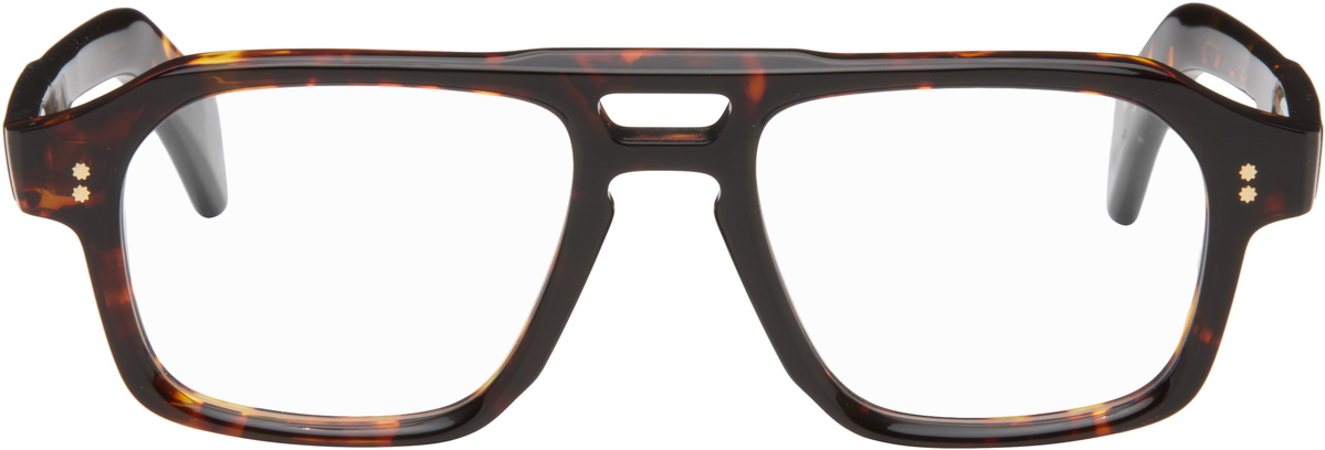 Cutler and Gross Brown GR15 Aviator Optical Glasses