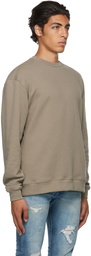 John Elliott Taupe Oversized Sweatshirt