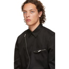 Givenchy Black Asymmetric Zip Shirt
