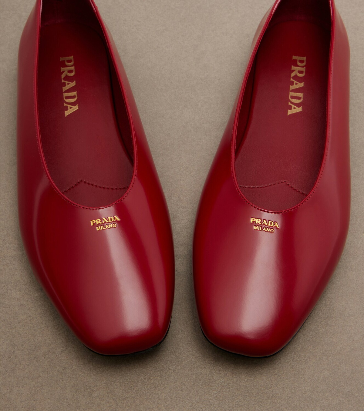Prada Leather ballet flats