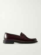 VINNY's - Yardee Polished-Leather Penny Loafers - Burgundy