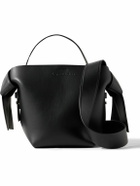Acne Studios - Musubi Mini Knotted Logo-Debossed Leather Messenger Bag