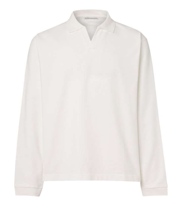 Photo: Studio Nicholson Cotton polo jersey shirt