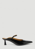Reike Nen Pointed Mary Jane Kitten Heel Mules