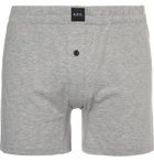 A.P.C. - Cotton-Jersey Boxer Shorts - Men - Gray
