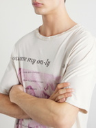 Enfants Riches Déprimés - Only Son Distressed Printed Cotton-Jersey T-Shirt - Neutrals