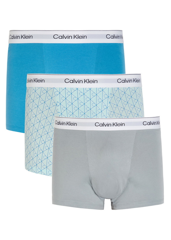Photo: Calvin Klein Icon Stretch-cotton Trunks set of Three Grey