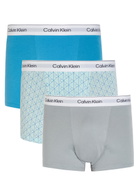 Calvin Klein Icon Stretch-cotton Trunks set of Three Grey