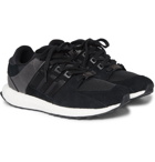 adidas Originals - EQT Support Ultra Nubuck, Leather and Mesh Sneakers - Men - Black