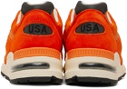New Balance Orange Made In USA 990v2 Sneakers