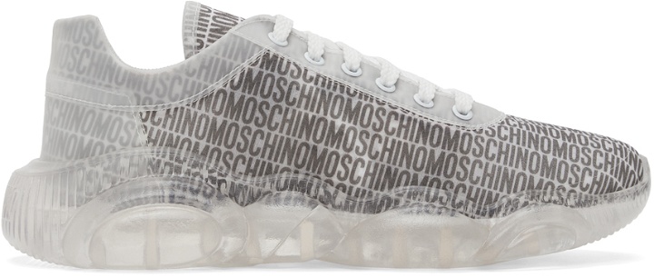 Photo: Moschino White Lost & Found Sneakers