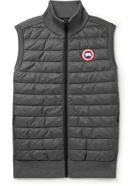 Canada Goose - HyBridge Slim-Fit Merino Wool and Quilted Nylon Down Gilet - Gray