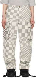ERL Gray Check Cargo Pants