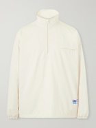 Willy Chavarria - Appliquéd Fleece-Lined Shell Half-Zip Jacket - Neutrals