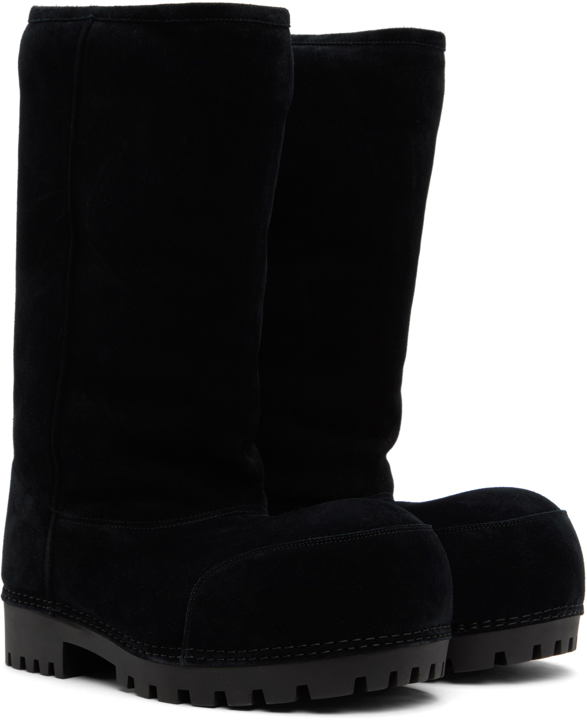 靴 Balenciaga Alaska Fur black 43 Balenciaga Black Alaska Fur High Boots Balenciaga