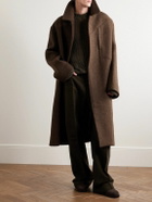 Rick Owens - Bonotto Oversized Melton Wool Coat - Brown