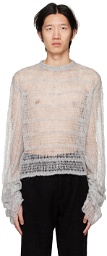 VITELLI SSENSE Exclusive Gray Netted Sweater