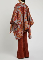 Etro Paisley-jacquard Brushed Wool-blend Cape - Multi Print - One Size