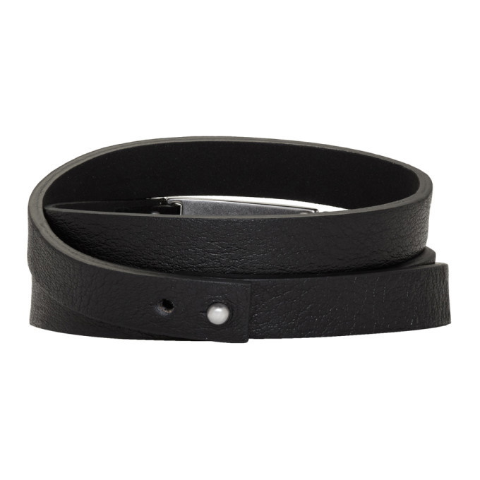 Marc Jacobs Gold Buckle Plaque Belt in Black for Men