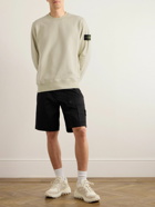 Stone Island - Logo-Appliquéd Cotton-Jersey Sweatshirt - Neutrals