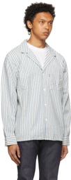 Levi's Made & Crafted Blue & White Stripe Camp Shirt